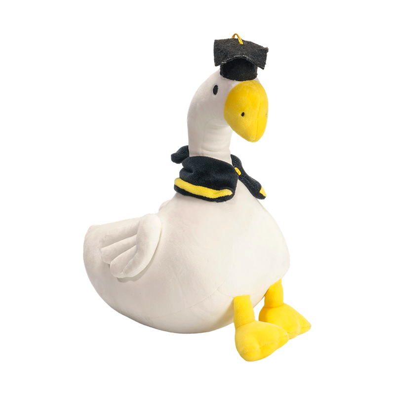 Мягкие игрушки из белой утки с докторской шапочкой