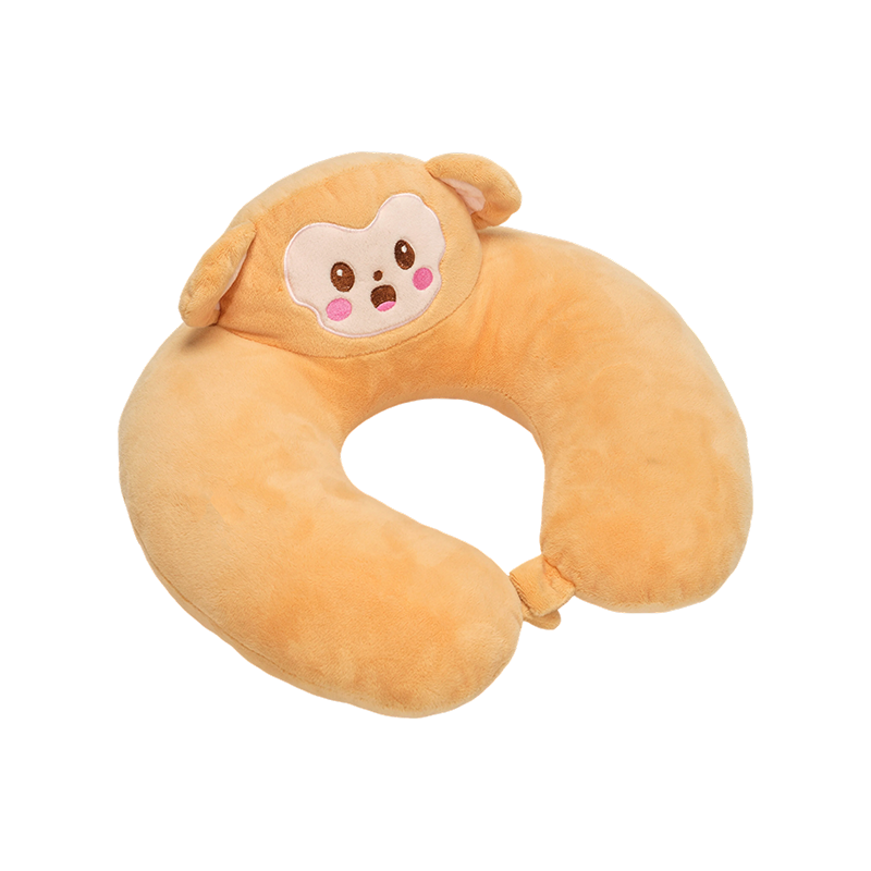 Мягкая подушка для шеи в форме буквы U в виде обезьяны