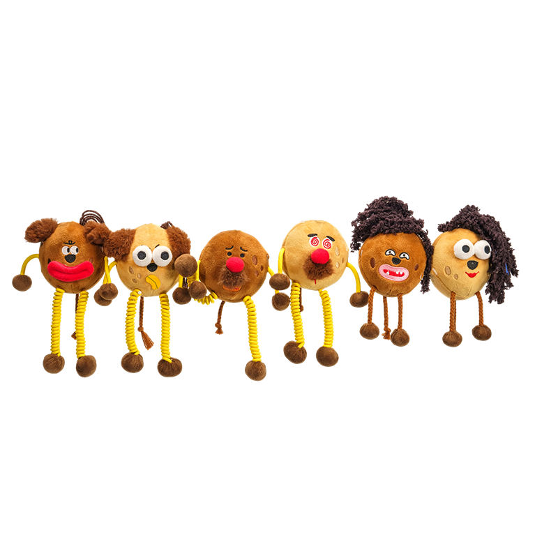 Забавные плюшевые брелки в виде волосатых животных