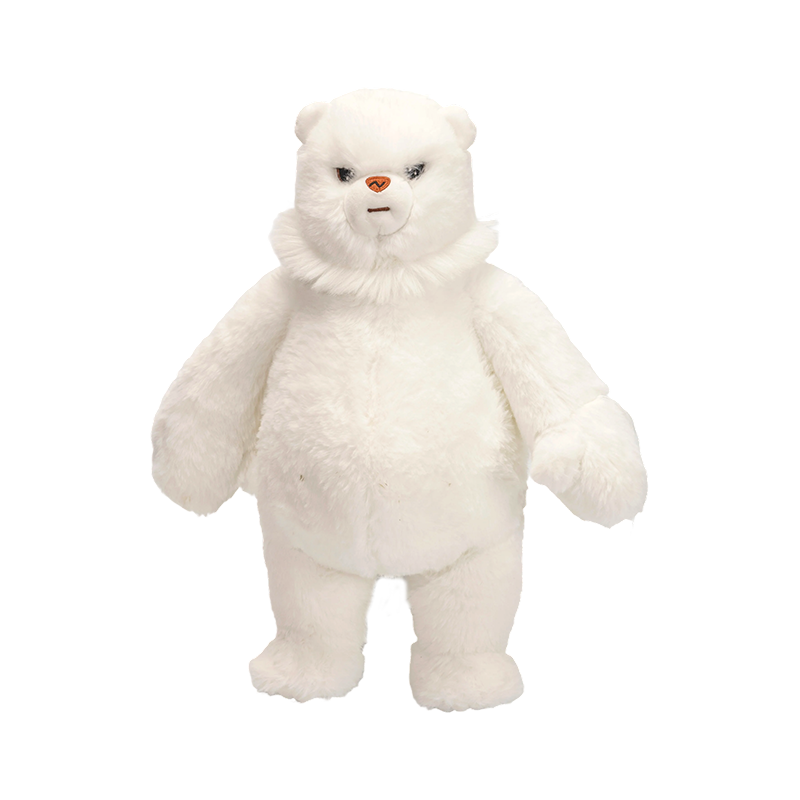 Очаровательные стоячие плюшевые игрушки белого белого медведя