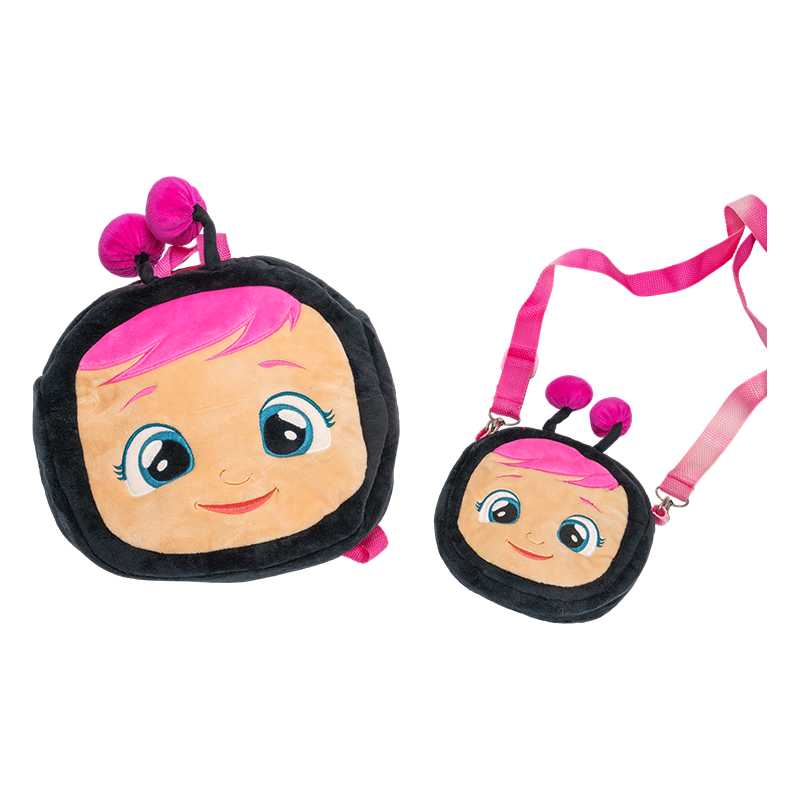 Милый плюшевый рюкзак с пушистой головкой