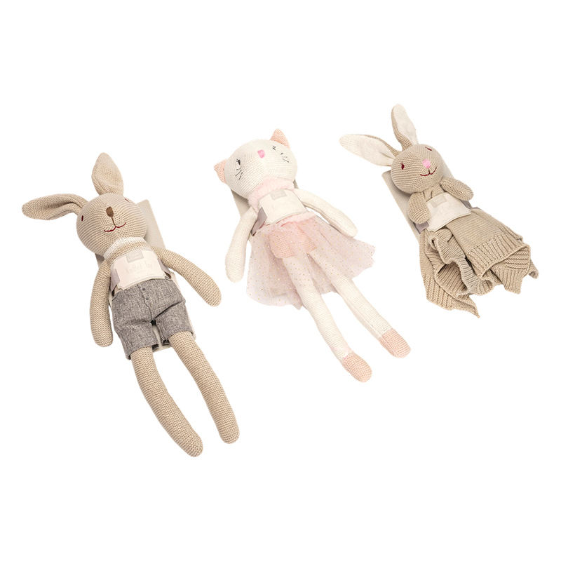 Милые вязаные одеяла с изображением детенышей животных