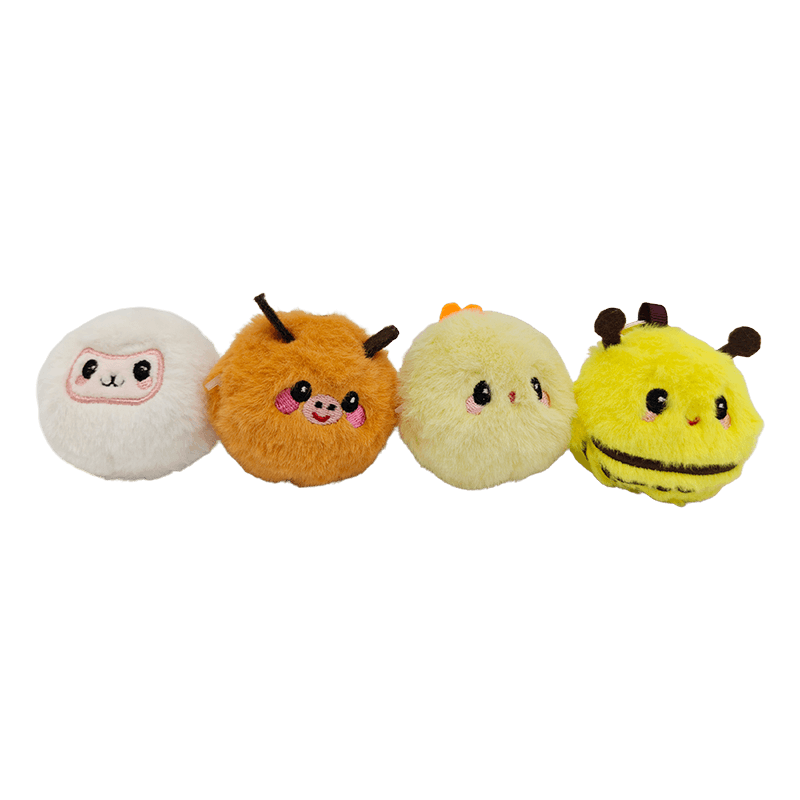 Kawaii мини-плюшевые игрушки в слепой коробке, 4 шт. милые пушистые мультяшные плюшевые фигурки животных, подарок и коллекция